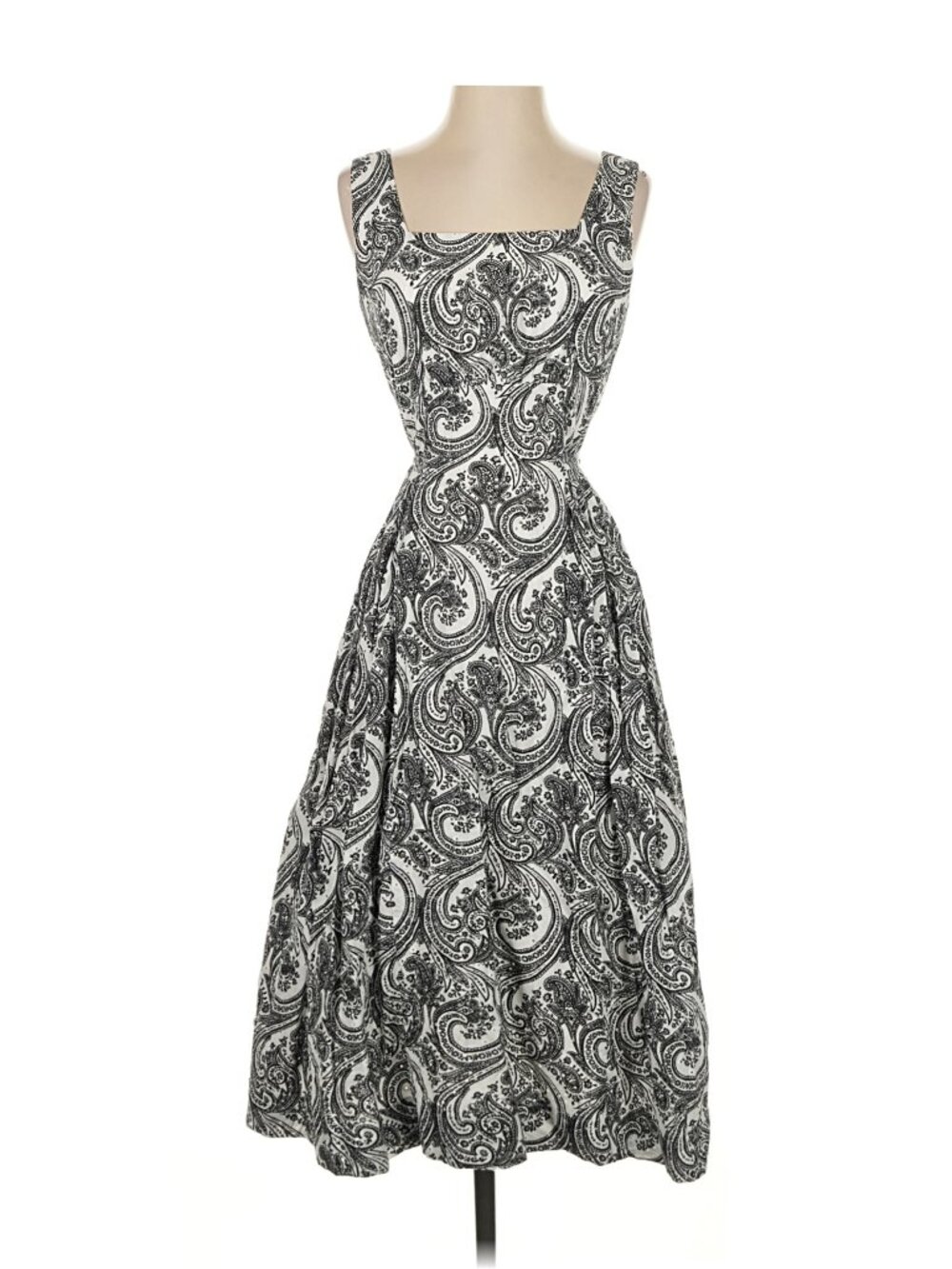 Anne Klein VIntage Style Swing Dress Wrap Tie Cotton PinUp Retro Rockabilly 8